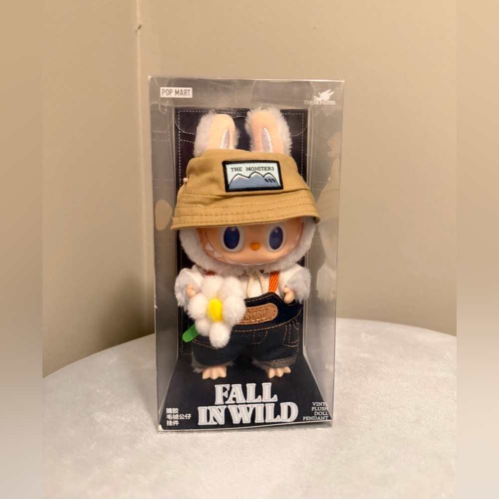 POP MART Labubu THE MONSTERS FALL IN WILD SERIES-Vinyl Plush Doll Pendant